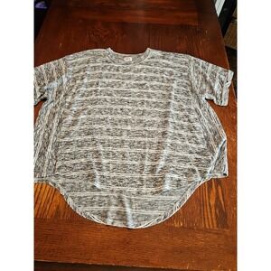 Bke Over Size Women's Knit Blouse‎ Size XS/S Gray/white Lightweight (A503)